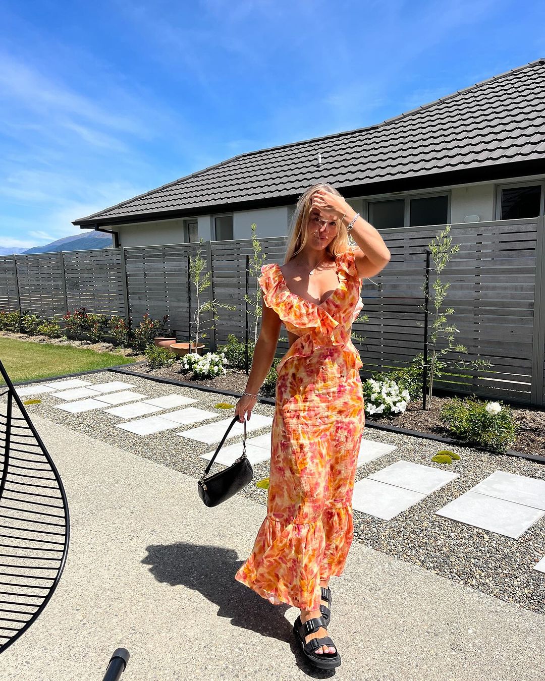 Emma Maxi Ruffle Dress