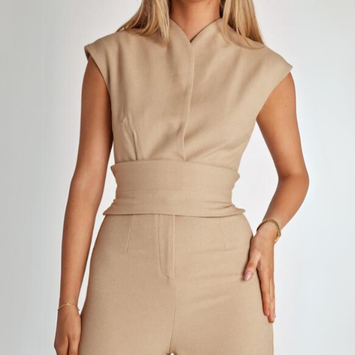 Anna- Retro Wide Leg Jumpsuit