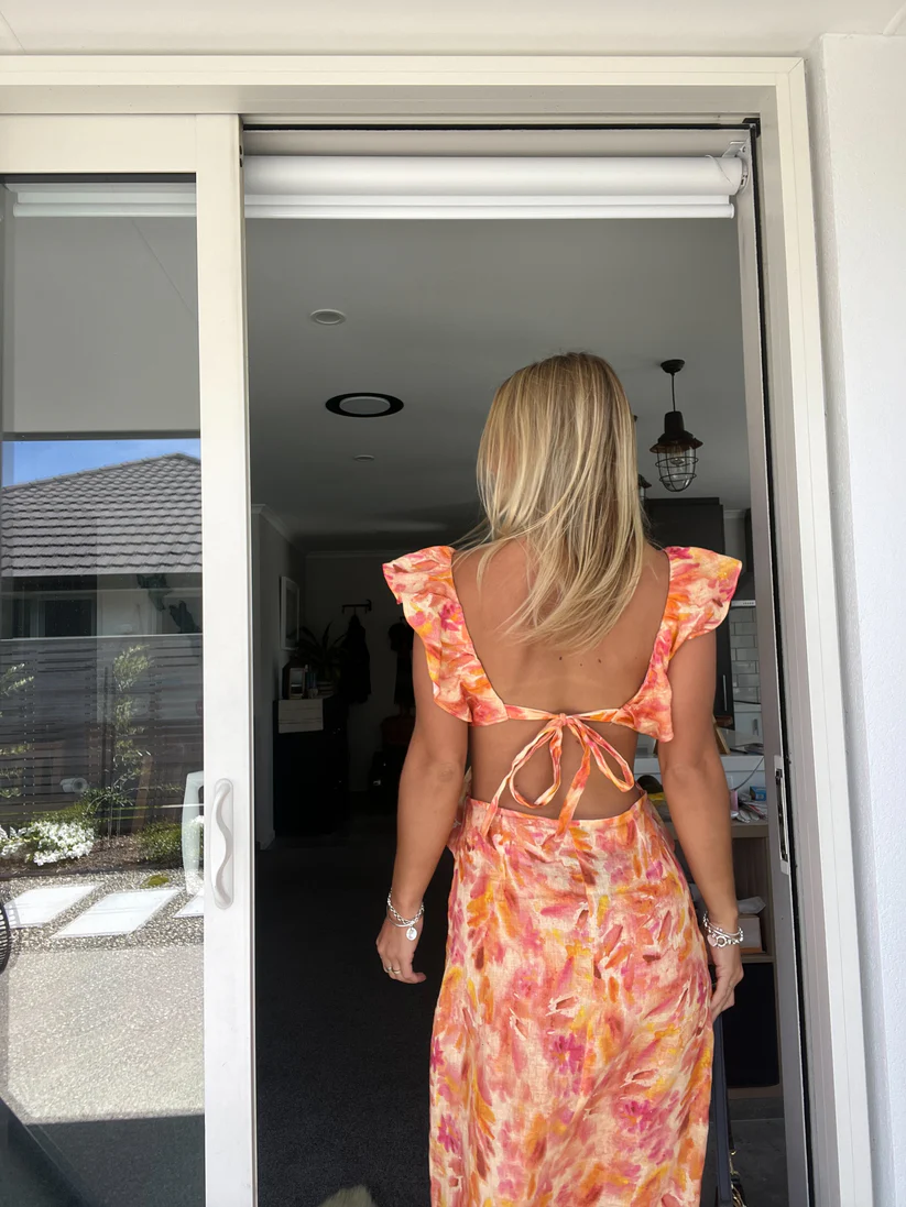 Emma Maxi Ruffle Dress