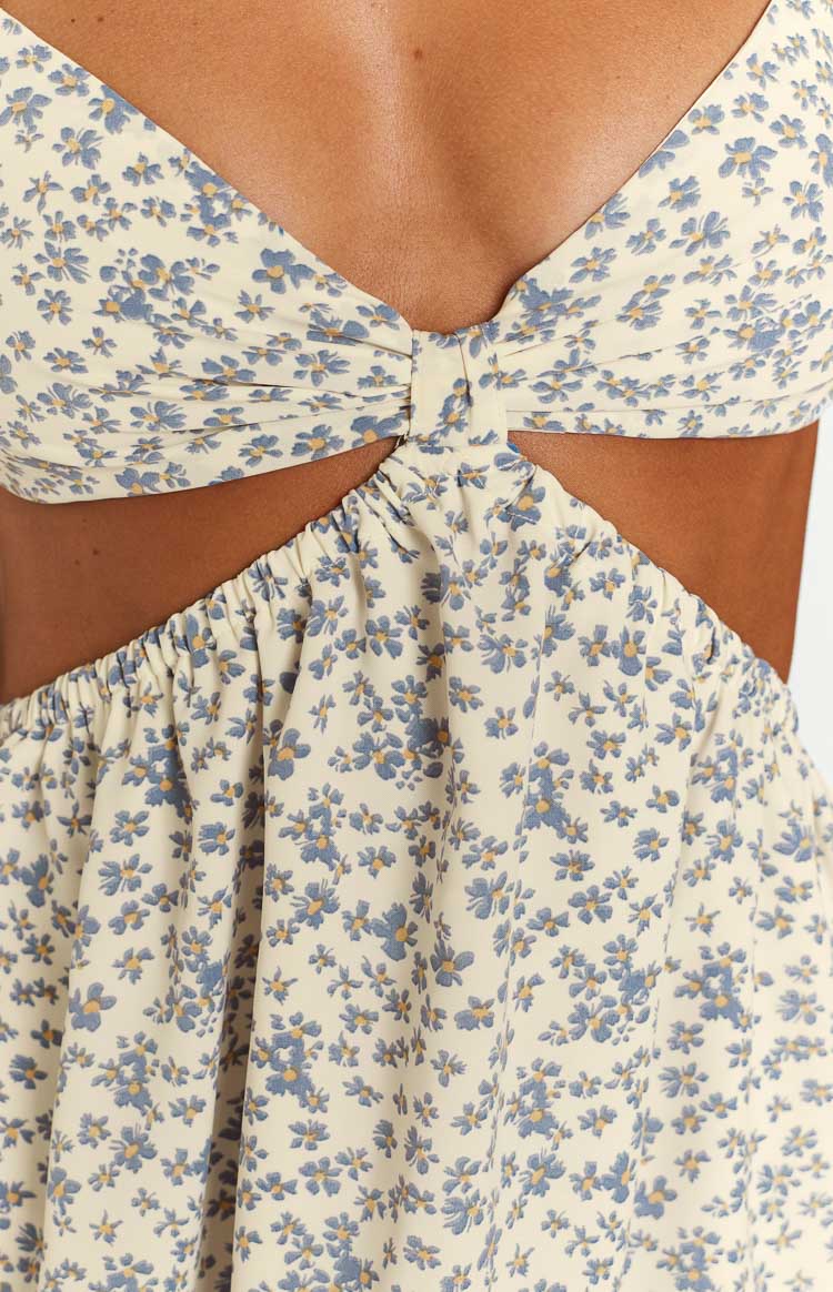 Luna Bloom Floral Cut Out Mini Dress