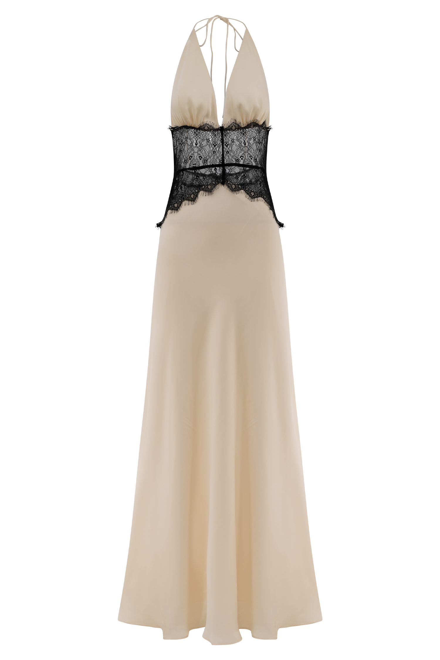 Celina Lace&Latin Satin dress