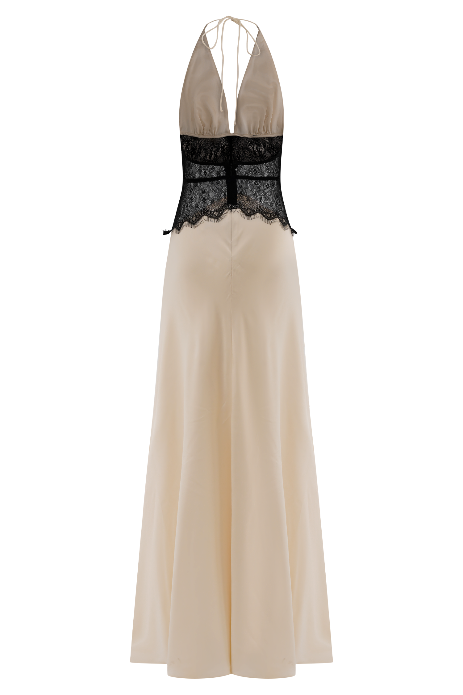 Celina Lace&Latin Satin dress