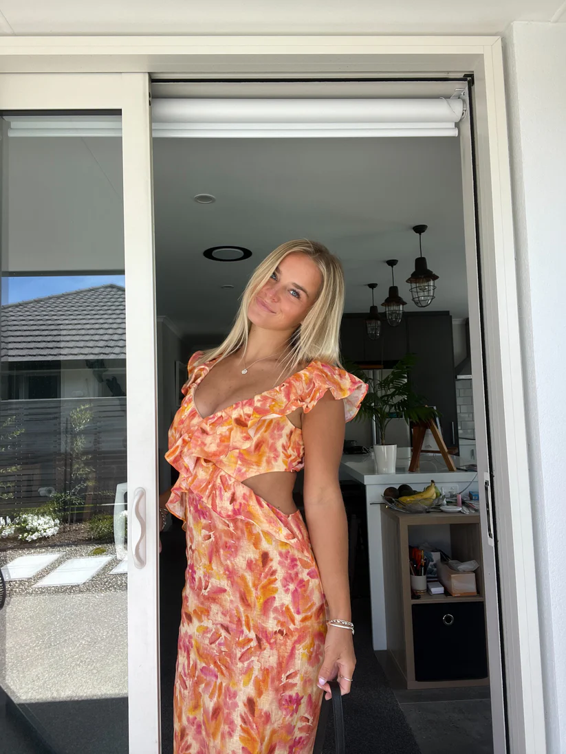Emma Maxi Ruffle Dress